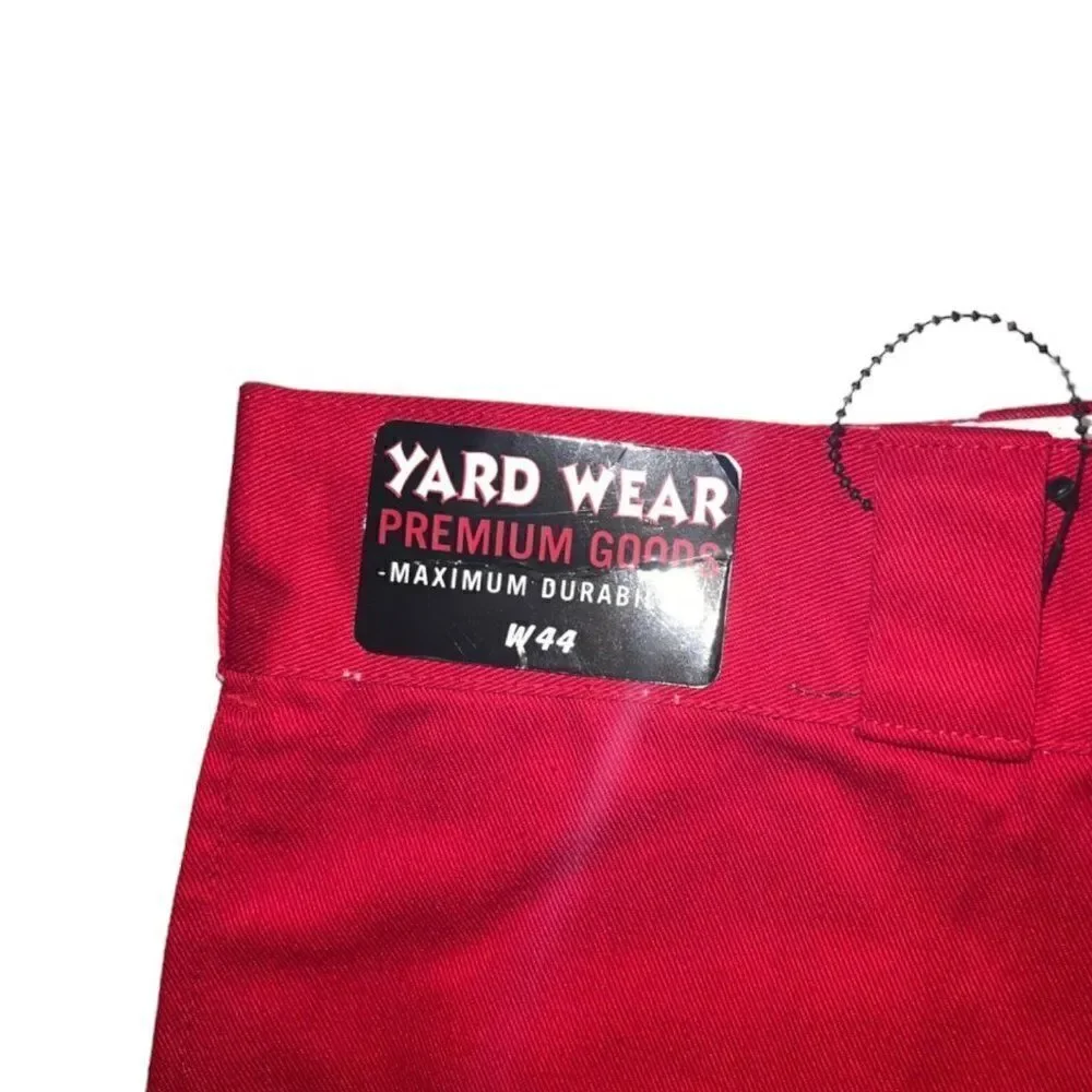 Yard Wear Red Cargo Style Streetwear Shorts With Cell Phone Pocket Men's 44‎
